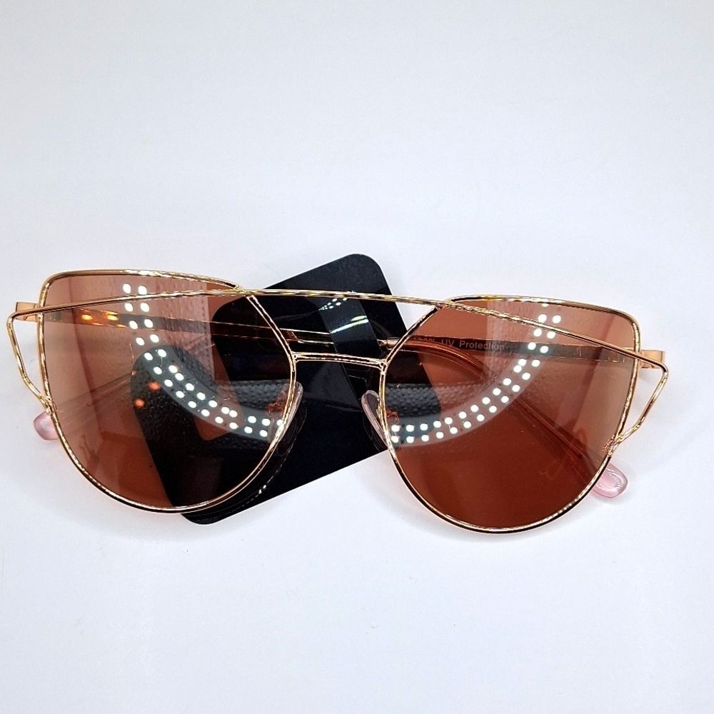 Rose gold cat eye aviator sunglasses nordstrom